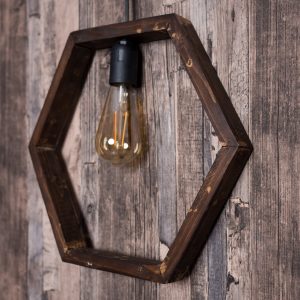 Lampa din lemn Alaska palisandru