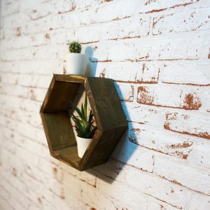 Raft de perete din lemn Winnipeg mic palisandru