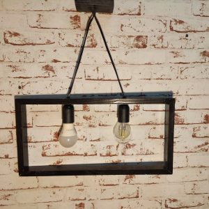 Lampa din lemn Sion negru