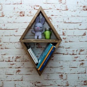 Raft de perete din lemn Sendai palisandru