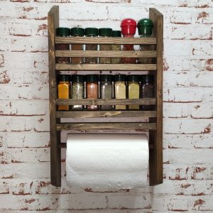 Raft de condimente pentru bucatarie Bombay palisandru