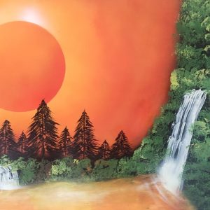 Tablou spray paint, After Earth 29.7×42 cm