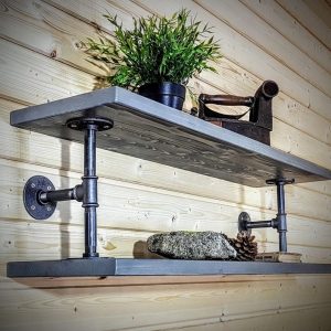 Raft de perete in stil industrial, Salisbury, Negru