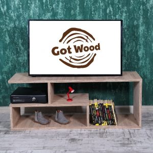 Comoda TV multifunctionala, Oscar, Stejar Bardolino, 100 X 39 X 30 cm