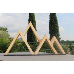 Raft de perete din lemn, Idaho, 40x29x9.4 cm, natur