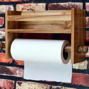 Raft de condimente cu portprosop hartie, Milano, 35x25x9.4 cm, Palisandru