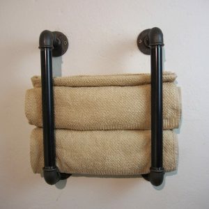 Portprosop baie in stil industrial, Thorne, 35x12 cm, negru