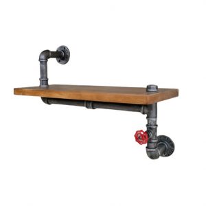 Raft de perete in stil industrial, Thurnberg, 40x30x20 cm, multicolor