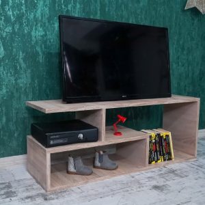 Comoda TV multifunctionala, Mini Oscar, Stejar Bardolino, 80 X 39 X 30 cm