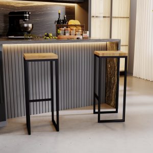 Taburet de bar industrial. Igor
