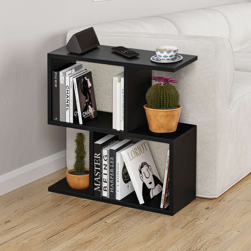 Masuta de cafea laterala, Zen, Negru, 60 x 45 x 20 cm, PAL 18 mm