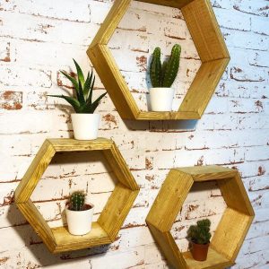 Set 3 rafturi de perete Arkansas alun